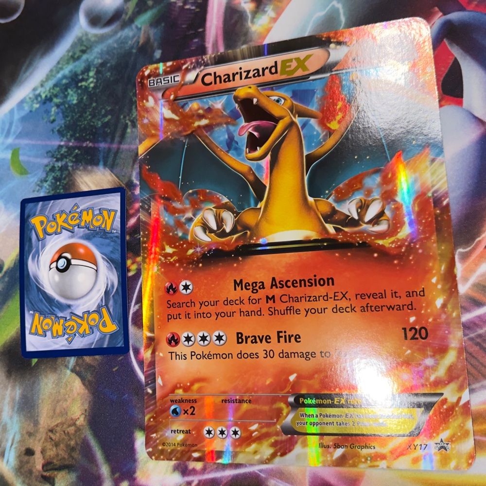 Pokemon Charizard EX XY17 Holo Oversized Promo Card